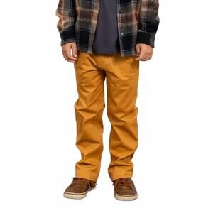 NEW TINY WHALES boys provisions chino pants in rust